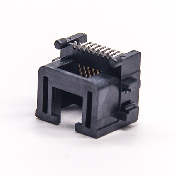 rj45(8p8c)插座黑色塑膠外殼沉板貼板非屏蔽