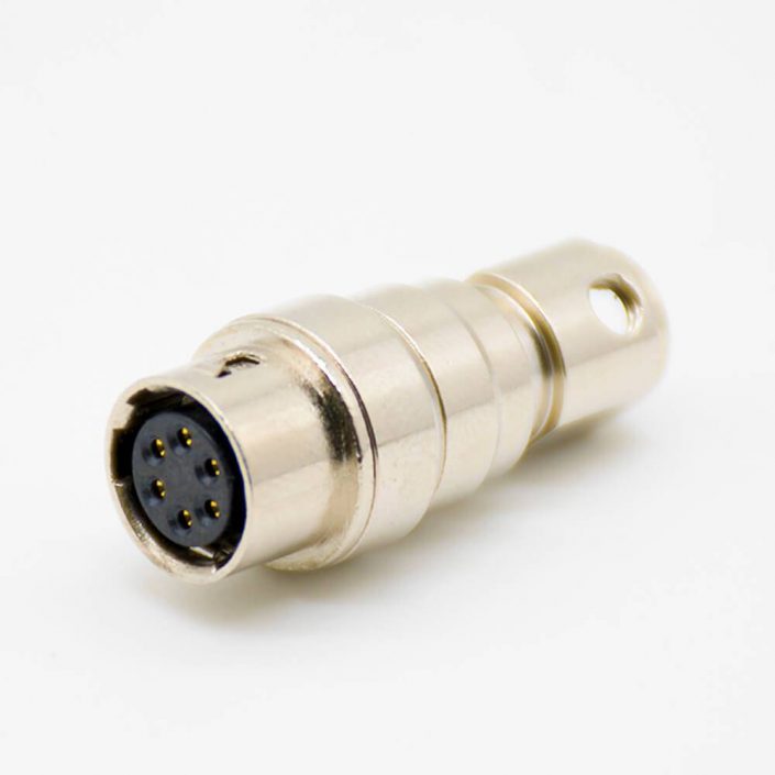 廣瀨HRS6芯浮動(dòng)母插座對(duì)接式直式焊杯HR10系列微型推拉自鎖連接器